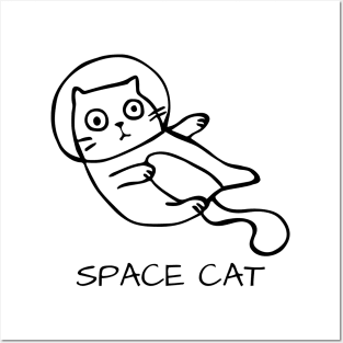 Space Cat Posters and Art